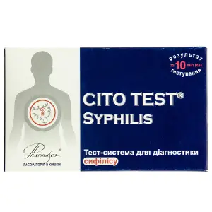 ТЕСТ-СИСТЕМА ДЛЯ ДИАГНОСТИКИ СИФИЛИСА CITO TEST® SYPHILIS 