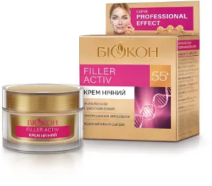 КРЕМ НОЧНОЙ FILLER ACTIV 55+ серии "PROFESSIONAL EFFECT" 50 мл