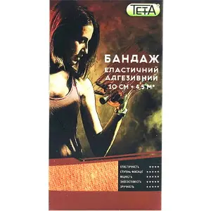 БАНДАЖ ЭЛАСТИЧНЫЙ АДГЕЗИВНЫЙ TETA® 10 см * 4,5 м