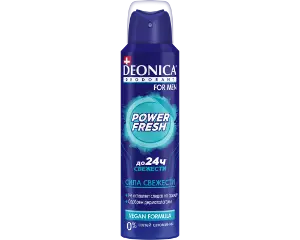 DEONICA FOR MEN АНТИПЕРСПИРАНТ спрей 50 мл, Power Frash