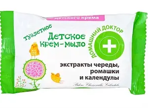 Крем-мило дитяче Домашній доктор 70 г, з екстр. причепи, ромашки, календули