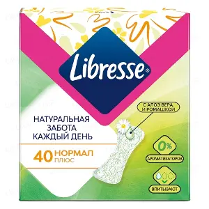 ПРОКЛАДКИ ЖЕНСКИЕ ГИГИЕНИЧЕСКИЕ LIBRESSE NATURAL CARE НОРМАЛ 