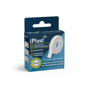 ПЛАСТЫРЬ тм "iPlast" ХИРУРГИЧЕСКИЙ 5 м * 1,25 см