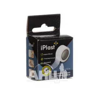 ПЛАСТЫРЬ тм "iPlast" ХИРУРГИЧЕСКИЙ 5 м х 2,5 см, на полимерной основе