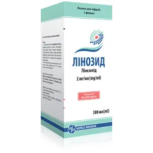 Лінозид р-н д/інф. 2 мг/мл фл. 300 мл