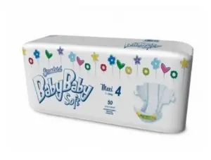 ПОДГУЗНИКИ ДЕТСКИЕ BabyBaby Soft стандарт макси