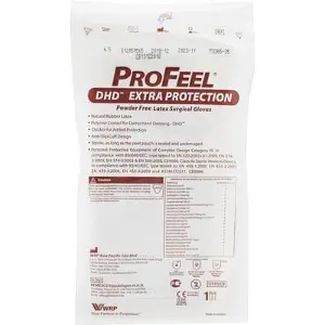 ПЕРЧАТКИ МЕДИЦИНСКИЕ ХИРУРГИЧЕСКИЕ СТЕРИЛЬНЫЕ "ProFeel® DHD™ Extra Protection" 8,5, пара, неприпудр.