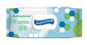 САЛФЕТКИ ВЛАЖНЫЕ "SUPER FRESH" антибакт.