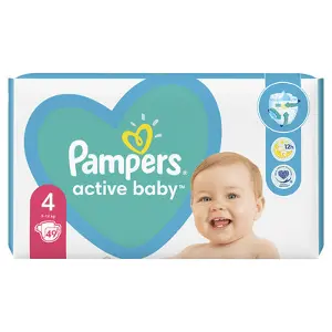 ПОДГУЗНИКИ ДЕТСКИЕ PAMPERS ACTIVE BABY maxi (9-14 кг)