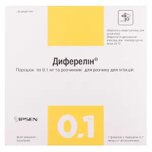 Диферелін порошок 0,1 мг фл., з розч. в амп. 1 мл