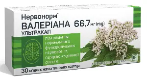 Нервонорм Валеріана капсулы 66,8 мг № 30