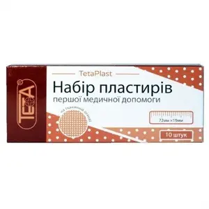 ПЛАСТЫРЬ ДЛЯ РАН НА ТКАНЕВОЙ ОСНОВЕ TETA® 1,9 см * 7,2 см