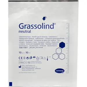 ПОВЯЗКА АТРАВМАТИЧЕСКАЯ ИЗ НЕТКАНОГО МАТЕРИАЛА GRASSOLIND® NEUTRAL 10 см * 10 см, стер.