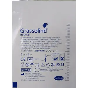 ПОВЯЗКА АТРАВМАТИЧЕСКАЯ ИЗ НЕТКАНОГО МАТЕРИАЛА GRASSOLIND® NEUTRAL 5 см * 5 см, стерил.