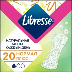 ПРОКЛАДКИ ЖЕНСКИЕ ГИГИЕНИЧЕСКИЕ LIBRESSE NATURAL CARE PANTYLINERS NORMAL 