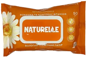 Влажная туалетная бумага Naturelle ромашка и комплекс витаминов 