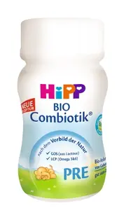 СМЕСЬ МОЛОЧНАЯ ЖИДКАЯ ДЕТСКАЯ "COMBIOTIC PRE" HIPP 90 мл, с рождения