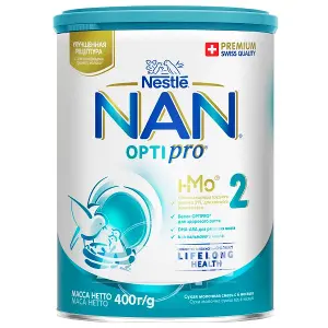 СМЕСЬ МОЛОЧНАЯ СУХАЯ "NAN® 2 OPTIPRO®" ДЛЯ ДЕТЕЙ ОТ 6 МЕСЯЦЕВ 400 г, от 6 мес.