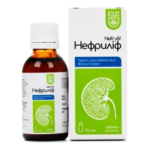 Нефриліф краплі фл. 30 мл, тм Baum Pharm