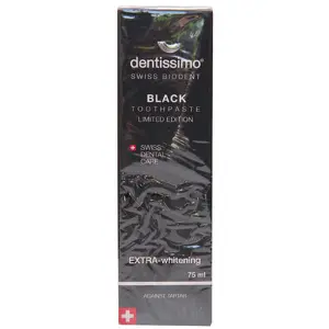 ЗУБНАЯ ПАСТА DENTISSIMO BLACK EXTRA-WHITENING 75 мл