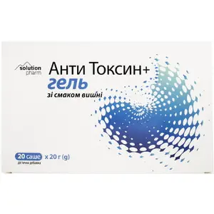 Анти токсин + гель саше 20 г зі смаком вишні Solution Pharm