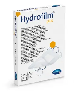 Повязка пленочная прозрачная с абсорбирующей подушечкой Hydrofilm® Plus 5 см х 7,2 см