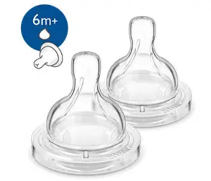 СОСКА СИЛИКОНОВАЯ серии "CLASSIC" тм "PHILIPS AVENT" SCF636/27, с 6 мес., сильный поток, д/густ. пищи