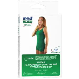 БАНДАЖ НА ЛУЧЕЗАПЯСТНЫЙ СУСТАВ ЭЛАСТИЧНЫЙ MEDTEXTILE 8506, размер S