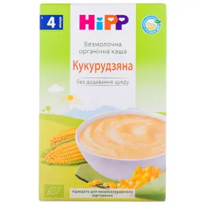 КАША БЕЗМОЛОЧНАЯ ОРГАНИЧЕСКАЯ "КУКУРУЗНАЯ" HIPP кукурузная