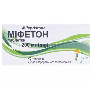 Мифетон таблетки 200 мг блистер № 3