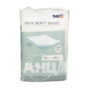 ПЕЛЕНКИ ПОГЛОЩАЮЩИЕ SENI SOFT BASIC 60 см * 60 см