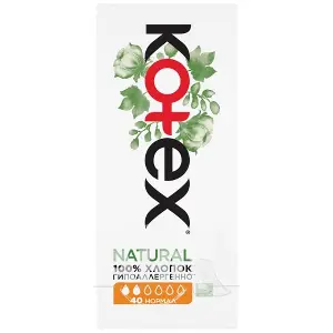 ПРОКЛАДКИ ЖЕНСКИЕ ГИГИЕНИЧЕСКИЕ KOTEX NATURAL NORMAL ежедневн.