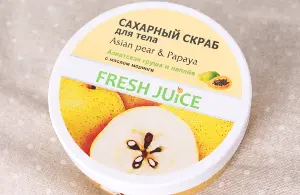 СКРАБ ДЛЯ ТЕЛА САХАРНЫЙ серии "FRESH JUICE" 225 мл, Asian Pear & Papaya