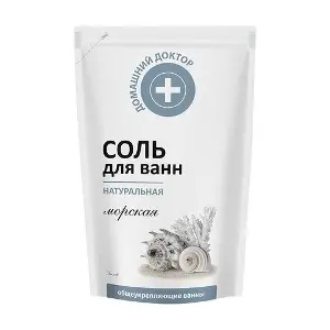 СОЛЬ ДЛЯ ВАНН "ДОМАШНИЙ ДОКТОР" 500 г, натуральн. морская