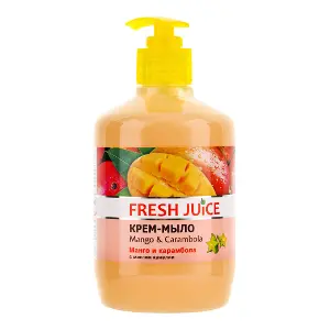 ЖИДКОЕ МЫЛО "FRESH JUICE" 460 мл, Mango & Carambola с маслом камелии