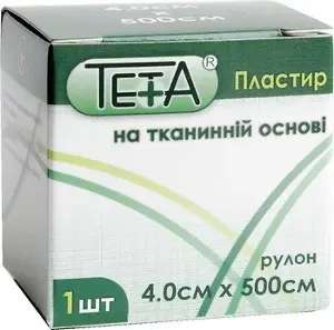 ПЛАСТЫРЬ НА ТКАНЕВОЙ ОСНОВЕ В РУЛОНАХ TETA® 4 см * 500 см