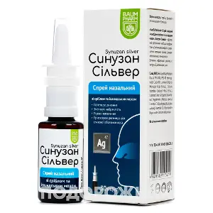 Сінузан Сільвер спрей назал. фл. 30 мл, тм Baum Pharm