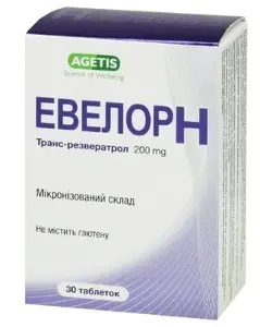 Евелор Н таблетки 200 мг № 10
