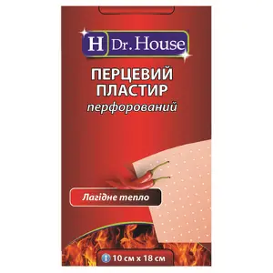 ПЛАСТЫРЬ ПЕРЦОВЫЙ "H Dr. House" 10 см * 18 см
