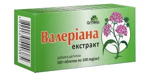 Валеріани екстракт таблетки 100 мг № 100