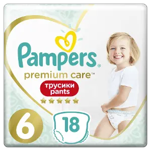 ПОДГУЗНИКИ-ТРУСИКИ ДЕТСКИЕ PAMPERS PREMIUM CARE PANTS extra large (15+ кг)