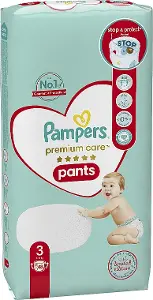 ПОДГУЗНИКИ-ТРУСИКИ ДЕТСКИЕ PAMPERS PREMIUM CARE PANTS midi (6-11 кг)