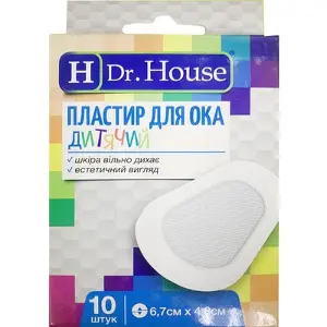 ПЛАСТЫРЬ ДЛЯ ГЛАЗА "H Dr. House" дет.