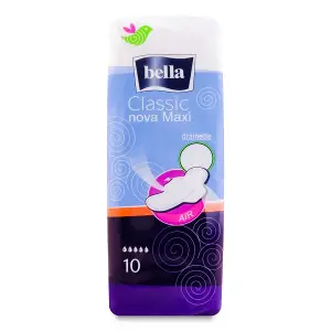 ПРОКЛАДКИ ЖЕНСКИЕ ГИГИЕНИЧЕСКИЕ BELLA Classic Nova maxi с крылышками