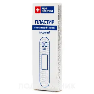 Пластир першої допомоги Моя аптечка 19 мм х 72 мм, на полімер. осн., прозорий