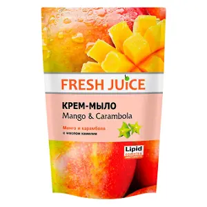 ЖИДКОЕ МЫЛО дой-пак "FRESH JUICE" 460 мл, Mango & Carambola с маслом камелии