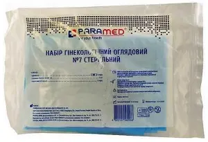 НАБОР ГИНЕКОЛОГИЧЕСКИЙ СМОТРОВОЙ тм "PARAMED" СТЕРИЛЬНЫЙ №7, стерил.