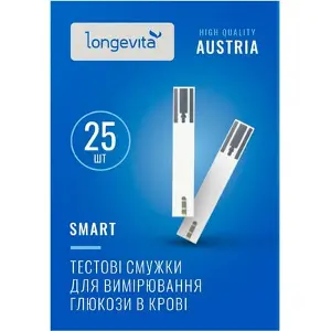 Тест-полоски для измерения глюкозы в крови Longevita Smart тест-полоски