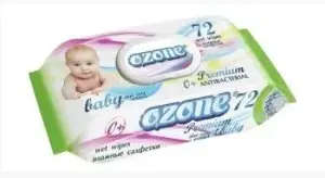 Серветки вологі Озон Premium, алое з клапаном, д/дітей