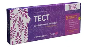 ТЕСТ СТРУЙНЫЙ ДЛЯ РАННЕЙ ДИАГНОСТИКИ БЕРЕМЕННОСТИ TETA® 